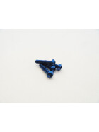 Hiro Seiko  Alloy Hex Socket Button Head Screw M3x20  (4pcs | Y-Blue)