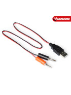 Koswork Power Lead/Cable (USB to 4mm Banana Plugs) 50cm