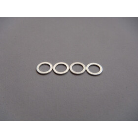 Hiro Seiko 4mm Alloy Spacer  (0.5t)  [Silver] (4 pcs)