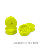 Jconcepts Mono - Losi Mini-B front wheel - (yellow) - 4pc