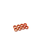 Hiro Seiko 3mm Alloy Countersunk Washer (S-Size) [Orange] ( 8 pcs)