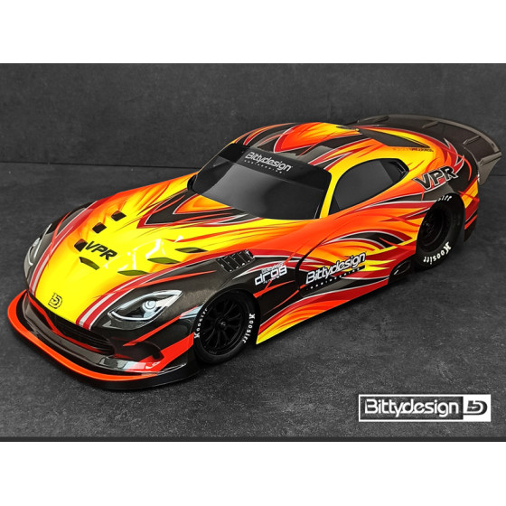 Bittydesign VPR 1/10 No Prep Street Drag racing clear body