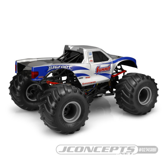 JConcepts 2010 Ford Raptor, Summit Racing BIGFOOT Scallop body (Fits ? Losi LMT, Axial SMT10)