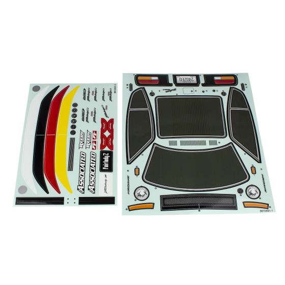 Team Associated APEX2 Sport, Datsun 240Z Decal Sheet