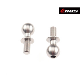 Iris 6x6mm Suspension Ballstud - Titanium (2pcs)