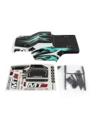 Team Associated Rival MT8 Body Set, Teal, painted