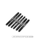 JConcepts - D819 | E819 Fin Titanium turnbuckle kit, stealth black - 6pc.