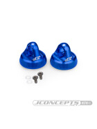 JConcepts Fin, 13mm shock cap - blue (Fits – Team Associated 13mm shock body)