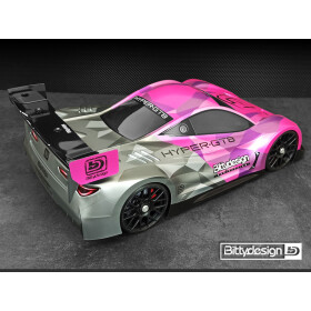 Bittydesign HYPER-GT8 1/8 GT clear body 325mm (ULT | 0.75mm)