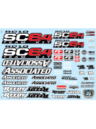 Team Associated RC10SC6.4 Decal Sheet