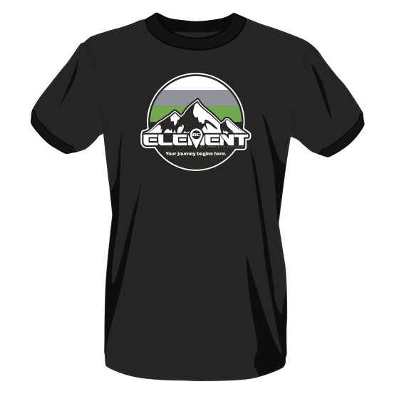 Element RC Circle Mountains T-Shirt, black, S