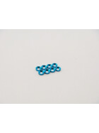 Hiro Seiko M2 Aluminum Countersunk Washer (S-Size) [T-Blue] (8pcs)