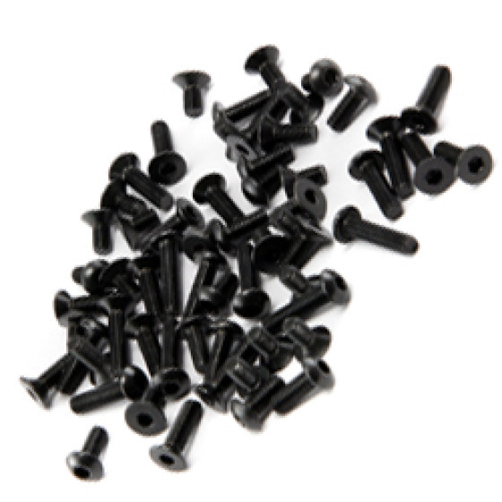 Brilliant RC Titanium screw set black V8 (89)