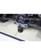 Koswork 15~30mm 1/8 Buggy & 1/10 Truck Adjustable Ride Height Gauge (w/2pcs KOS13368 Magnetic 5mm block)