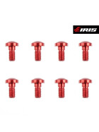 Iris Aluminium Centering Screws M3x6mm (Red | 8pcs)