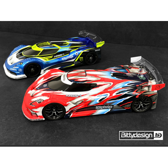 Bittydesign ARES-1 1/10 GT clear body 190mm, 38,99 €