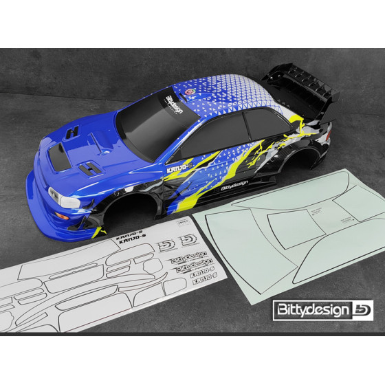 Bittydesign KANJO-S 1/7 Pre-Painted body for ARRMA Infraction/Limitless, Pre-Cut, 1.5mm