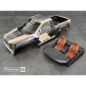 Bittydesign ROCK1 1/10 clear body for Vanquish VS4-10 Phoenix Rock Crawler, Pre-Cut, 1mm, full set (include the cab, the rear side panels, the interior cockpit)
