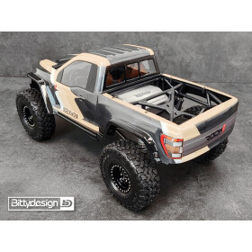 Bittydesign ROCK1 1/10 clear body for Vanquish VS4-10 Phoenix Rock Crawler, Pre-Cut, 1mm, full set (include the cab, the rear side panels, the interior cockpit)