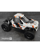 Bittydesign ROCK1 1/10 clear body for all 313mm wheelbase Rock Crawler models, Pre-Cut, 1mm, only cab