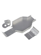 Team Associated RC10CC Chassis, Nose Plate, Motor Mount, silver