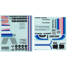 Team Associated RC10CC Decal Sheets