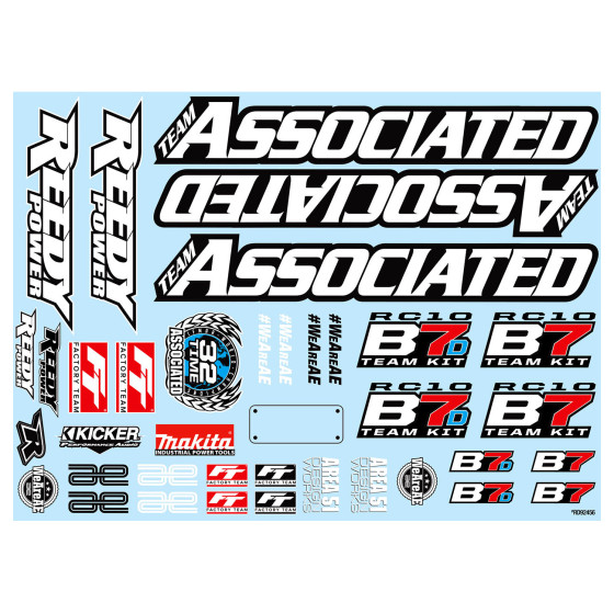 Team Associated RC10B7 Decal Sheet