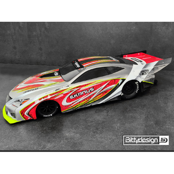 Bittydesign EKANUS 1/10 No Prep Street/Outlaw Drag racing clear body