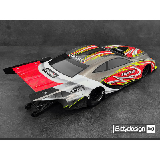 Bittydesign EKANUS 1/10 No Prep Street/Outlaw Drag racing clear body