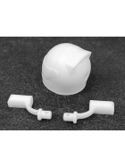 Bittydesign Universal Helmet for 1/10 Formula cars including mirrors (white)
