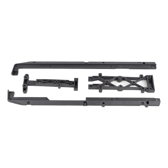 Team Associated SR7 FT Lower Chassis Brace Set, carbon