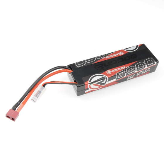 RUDDOG 5200mAh 50C 7.4V LiPo Stick Pack Battery with T-Plug