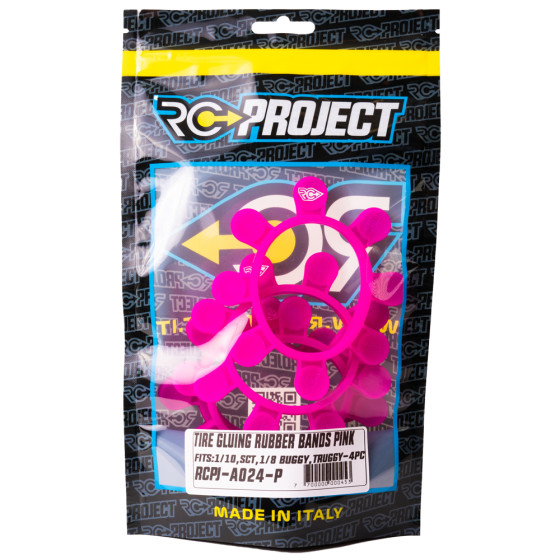 RC-Project Tire Gluing Rubber Bands Pink (4)