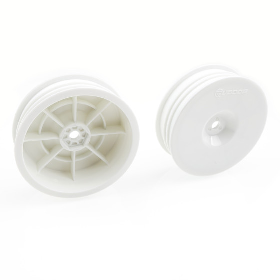 RUDDOG B7 | XB2 | LD3 - 2wd Slim Front Wheels 2.2 (White | 4pcs)