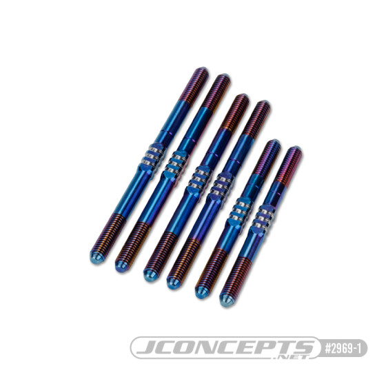 JConcepts Schumacher Cougar LD3 Fin turnbuckle kit - burnt blue