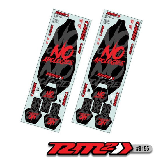 JConcepts RM2, No Apologies RC10B7 | RC10B7D precut chassis protective sheet, 2pc.