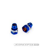 JConcepts RC10B7 Fin titanium front stand-off, (burnt blue) - 8mm