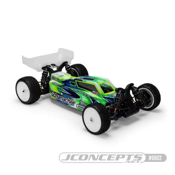 JConcepts F2 - Schumacher Cat L1R body w/ carpet | turf | dirt wing