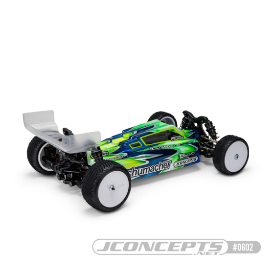 JConcepts F2 - Schumacher Cat L1R body w/ carpet | turf | dirt wing, light-weight