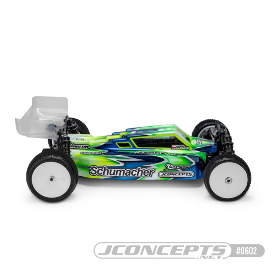 JConcepts F2 - Schumacher Cat L1R body w/ carpet | turf | dirt wing, light-weight