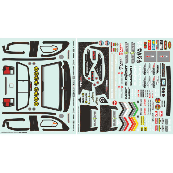 Element RC Knightwalker Body Decal Sheets