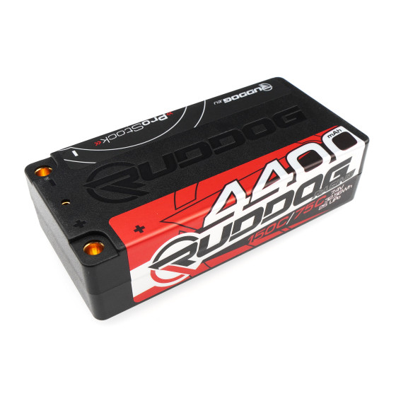 RUDDOG Racing ProStock 4400mAh 150C/75C 7.4V Short Stick Pack LiPo Battery