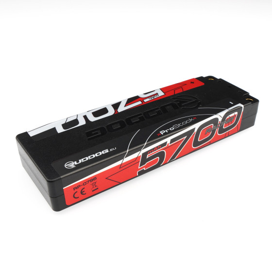 RUDDOG Racing ProStock 5700mAh 150C/75C 7.4V Ultra-LCG Stick Pack LiPo Battery