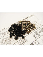 Hiro Seiko X4F25 Titan/Alloy Hex Socket Screw Set [Black] (101pcs)