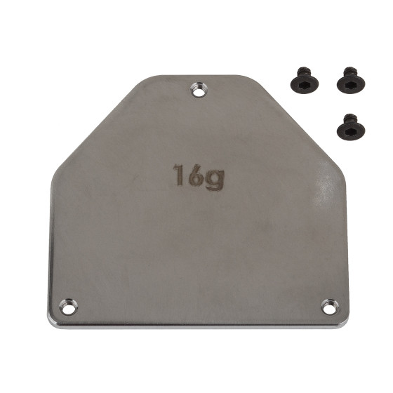 Team Associated RC10B7 FT Steel Servo Weight Plate, 16g