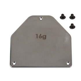 Team Associated RC10B7 FT Steel Servo Weight Plate, 16g