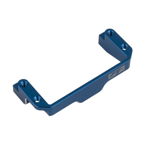 Team Associated RC10B7 FT One-Piece Servo Mount, blue aluminum