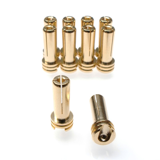 RUDDOG 5mm Gold Low Cooling Head Bullet Plugs (10pcs)