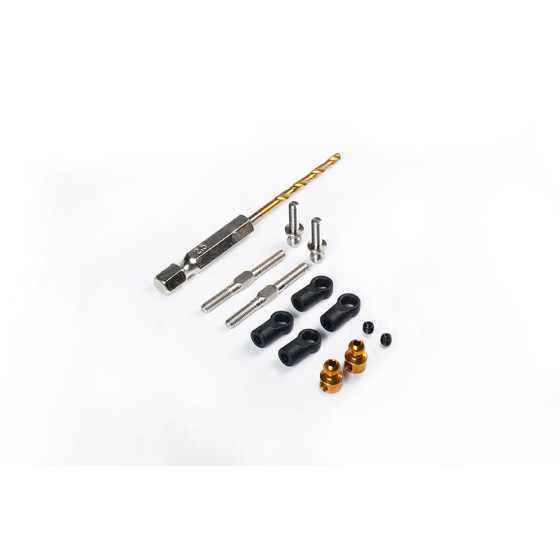 Koswork Upgrade Rear Anti-Roll Bar Linkage Set for Kyosho OTW102B/OTW135/UTW005B