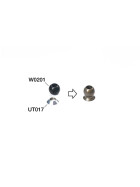 Koswork Kyosho 5.8mm Hard Anodized 7075 Flanged Pivot Ball (4)